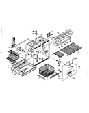 Refrigerator freezer section parts