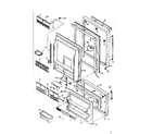 Kenmore 106U16G refrigerator door parts diagram