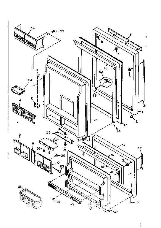 Refrigerator door parts