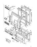 Refrigerator door parts