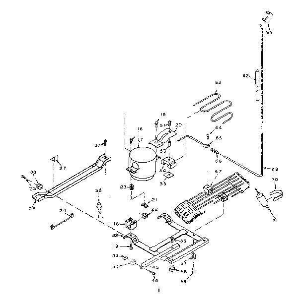 Refrigerator unit parts