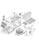 Refrigerator freezer section parts