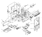 Kenmore 106U16GIM refrigerator cabinet parts diagram