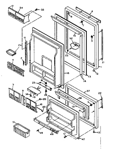 Refrigerator door parts