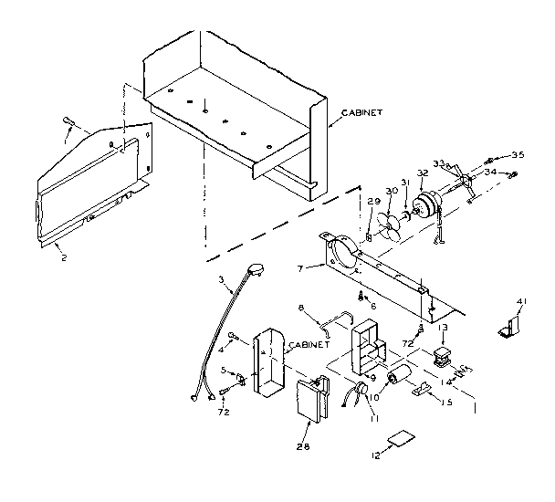 Refrigerator unit parts