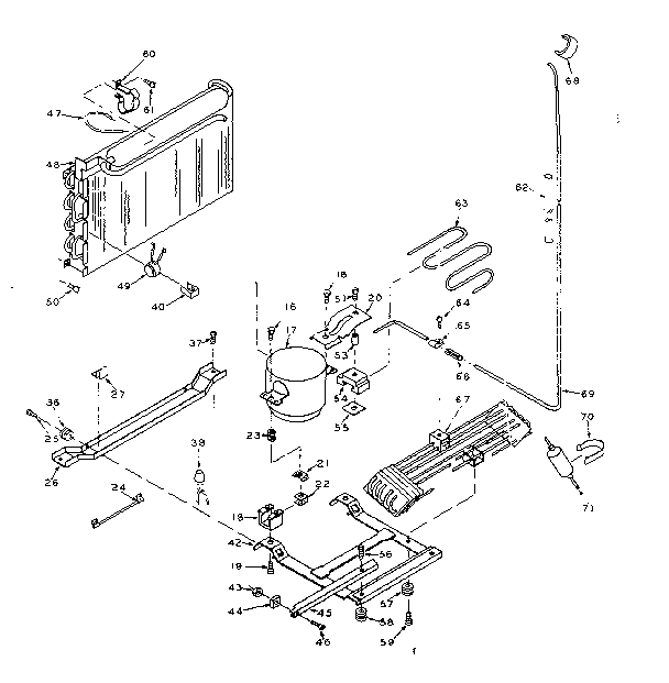 Refrigerator unit parts