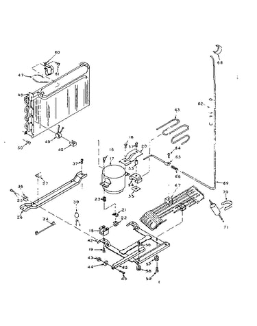 Refrigerator unit parts
