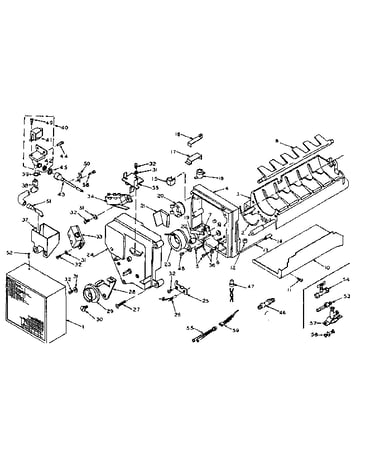 Refrigerator automatic ice maker parts