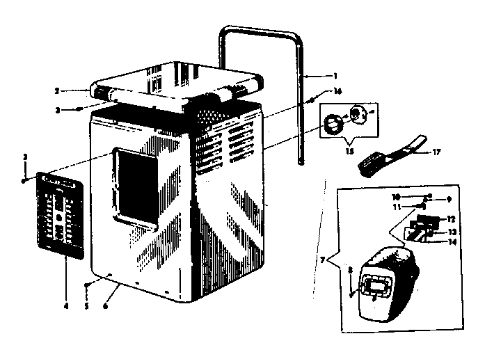 LID AND CABINET PARTS