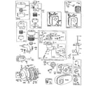 Briggs & Stratton 190400 TO 190499 (3113 - 3122) carburetor assembly diagram