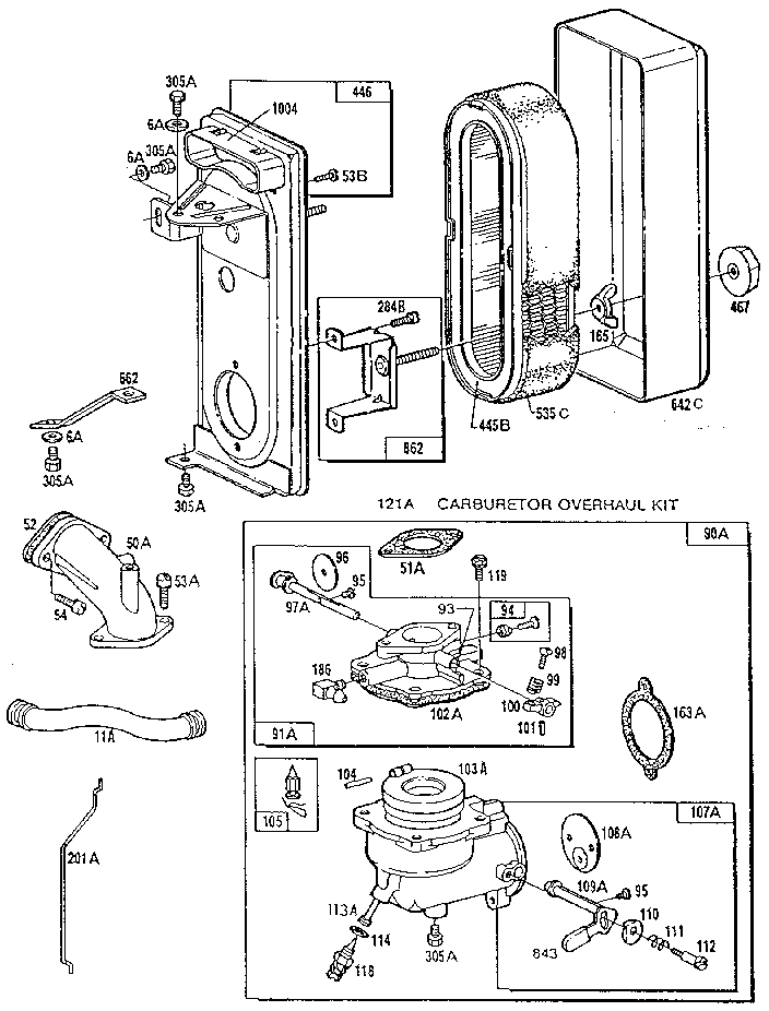 Carburetor overhaul kit