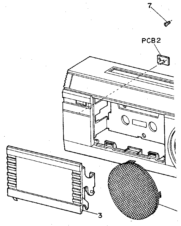 Buffle board and cassette lid assembly