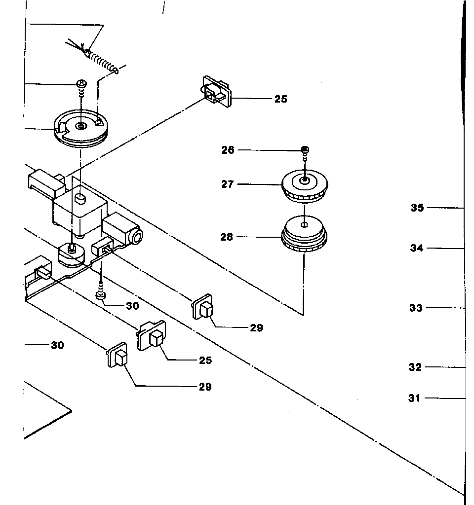 Dial mechanism chassis assembly