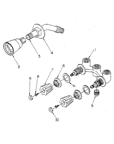 Mixing valve body