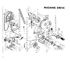 Kenmore 1105810813 machine drive diagram