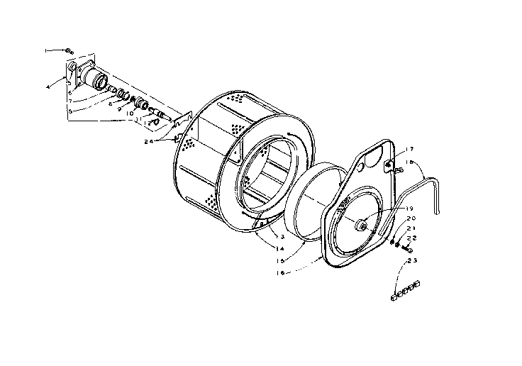 Cylinder and hub