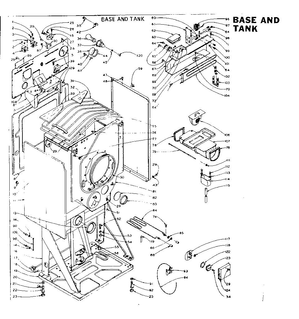 Base and tank