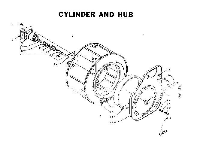 Cylinder and hub