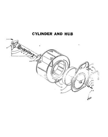 Cylinder and hub