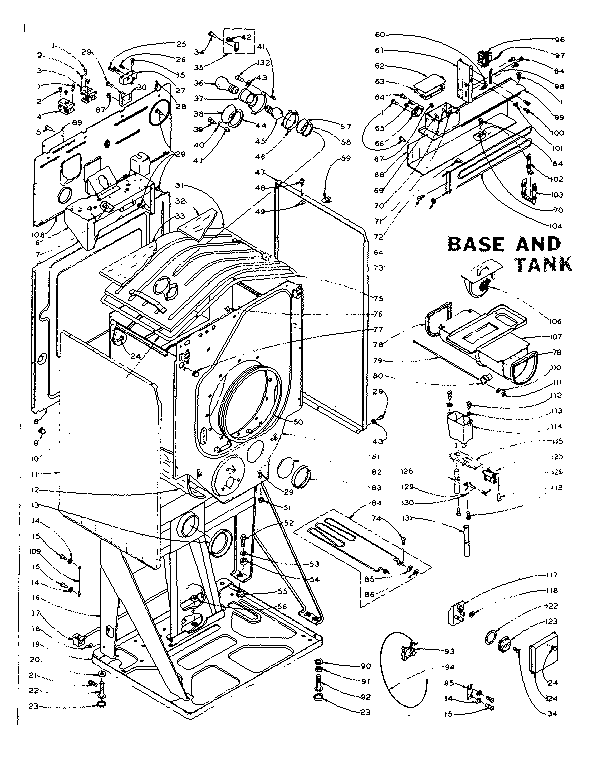Base and tank