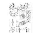 Kenmore 1105815500 machine sub-assembly diagram