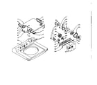 Kenmore 1105815550 machine top assembly diagram