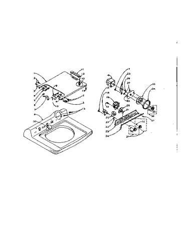 Machine top assembly
