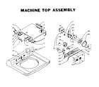 Kenmore 1105815511 machine top assembly diagram