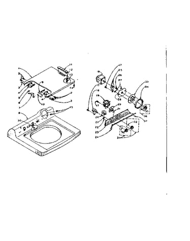 Machine top assembly