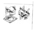 Kenmore 1105814503 machine top assembly diagram