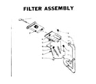 Kenmore 1105814553 filter assembly diagram
