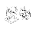 Kenmore 1105815600 machine top assembly diagram