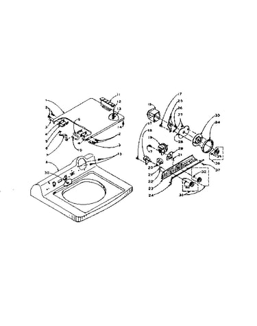Machine top assembly