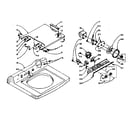 Kenmore 1105815602 machine top assembly diagram