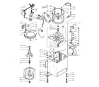 Kenmore 1105815653 machine sub-assembly diagram