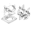 Kenmore 1105815604 machine top assembly diagram