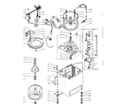 Kenmore 1105815700 machine sub-assembly diagram