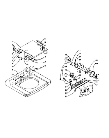 Machine top assembly