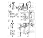 Kenmore 1105814850 machine sub-assembly diagram