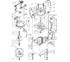 Kenmore 1105814854 tub, basket, and agitator diagram