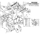 Kenmore 1105817811 machine sub-assembly diagram