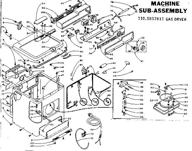 Machine sub-assembly