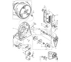 Kenmore 1105818820 base and bulkhead assembly diagram