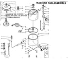 Kenmore 1105901300 machine sub-assembly diagram