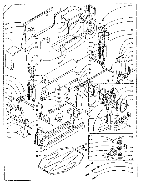 WRINGER AND WRINGER GEAR CASE ASSEMBLY