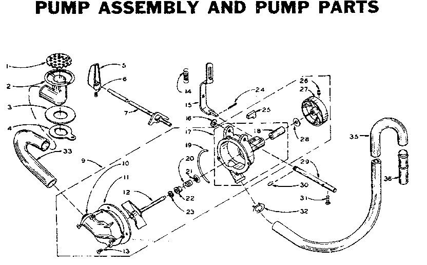 PUMP ASSEMBLY AND PUMP PARTS