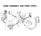 Kenmore 1105902500 pump assembly and pump parts diagram