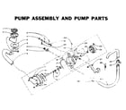 Kenmore 1105902800 pump assembly and pump parts diagram