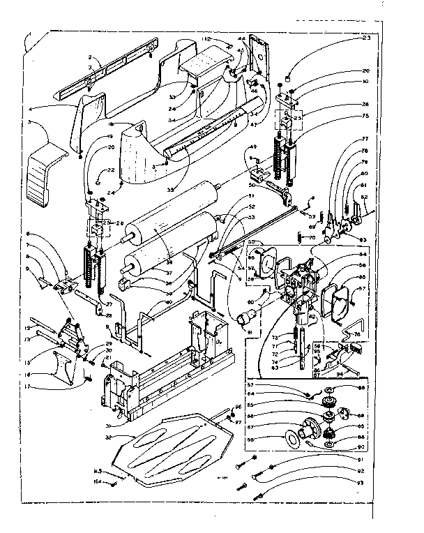 WRINGER AND WRINGER GEAR CASE ASSEMBLY