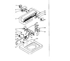 Kenmore 1105903010 top and console assembly diagram